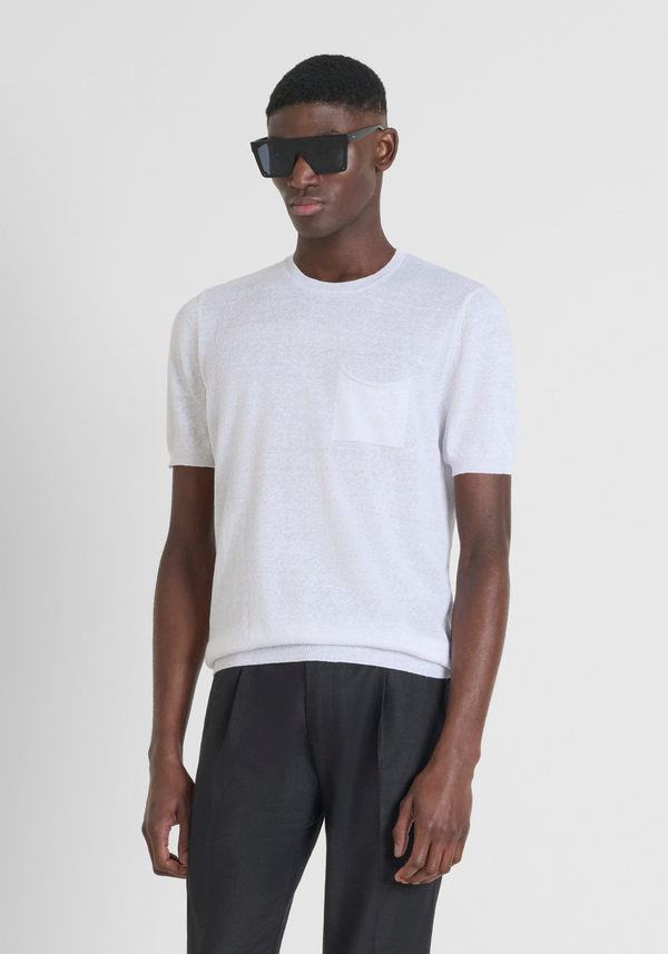 JERSEY REGULAR FIT EN MEZCLA DE LINO - Antony Morato Online Shop