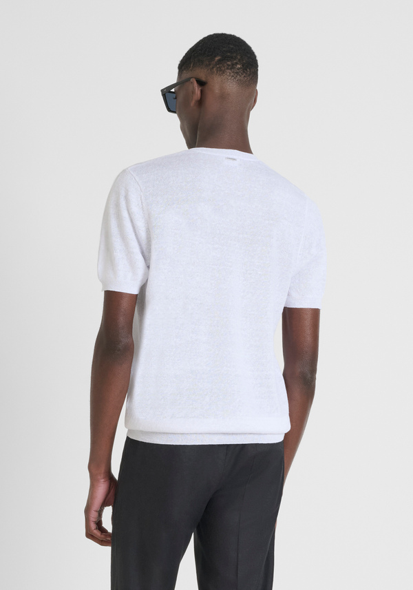 JERSEY REGULAR FIT EN MEZCLA DE LINO - Antony Morato Online Shop