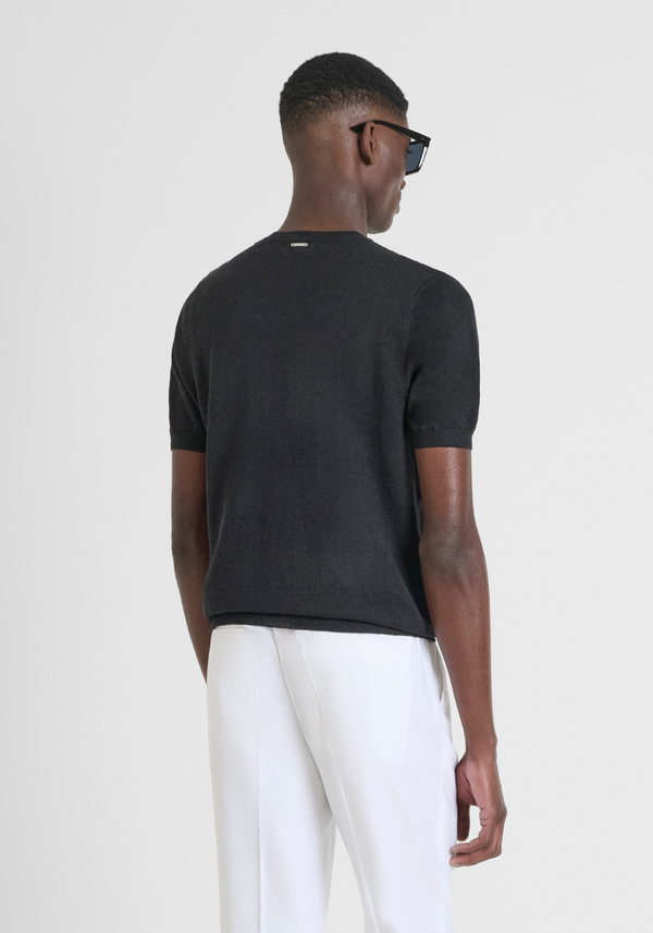 SWEATER REGULAR FIT IN LINEN BLEND YARN - Antony Morato Online Shop