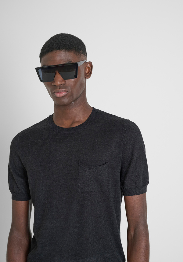 SWEATER REGULAR FIT IN LINEN BLEND YARN - Antony Morato Online Shop