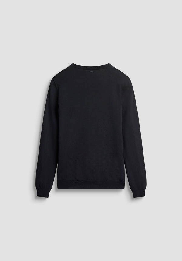 SLIM FIT CREW NECK SWEATER IN VISCOSE BLEND YARN - Antony Morato Online Shop