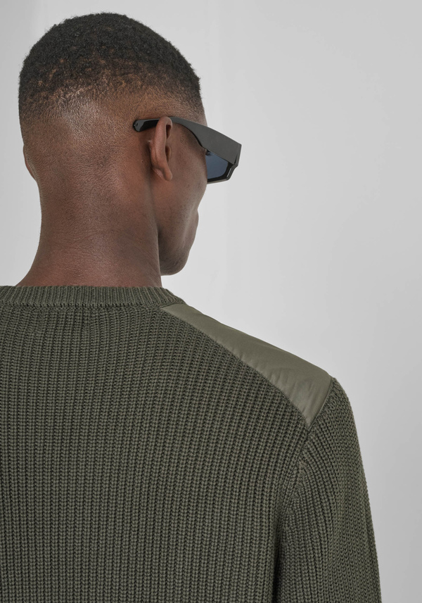 PULL COUPE REGULAR EN TISSU MÉTIS DE COTON - Antony Morato Online Shop