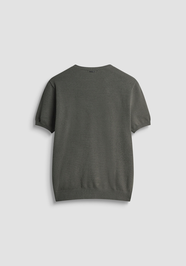 SHORT SLEEVE REGULAR FIT SUPER FINE VISCOSE BLEND JERSEY - Antony Morato Online Shop