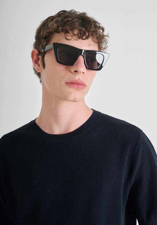 SHORT SLEEVE REGULAR FIT SUPER FINE VISCOSE BLEND JERSEY - Antony Morato Online Shop