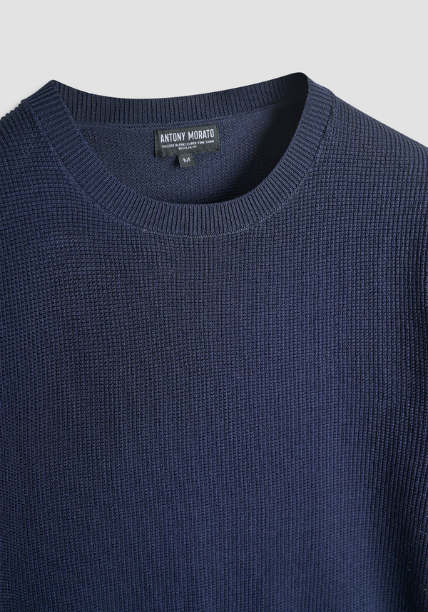 SHORT SLEEVE REGULAR FIT SUPER FINE VISCOSE BLEND JERSEY - Antony Morato Online Shop