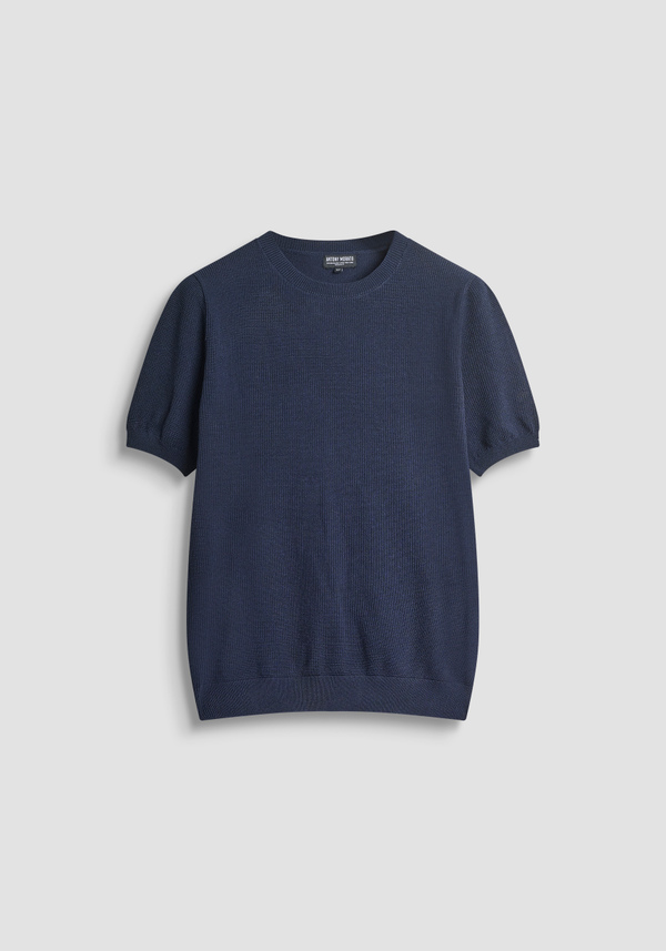 SHORT SLEEVE REGULAR FIT SUPER FINE VISCOSE BLEND JERSEY - Antony Morato Online Shop