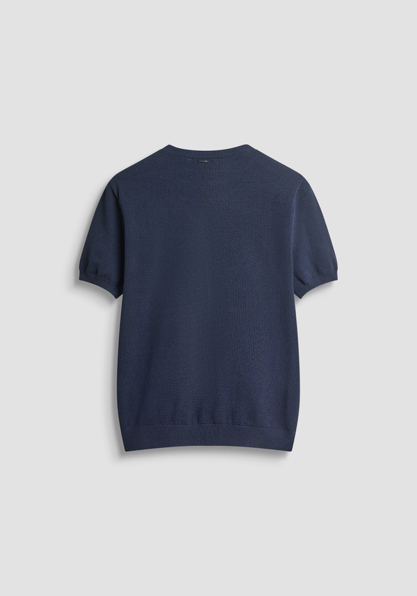 SHORT SLEEVE REGULAR FIT SUPER FINE VISCOSE BLEND JERSEY - Antony Morato Online Shop