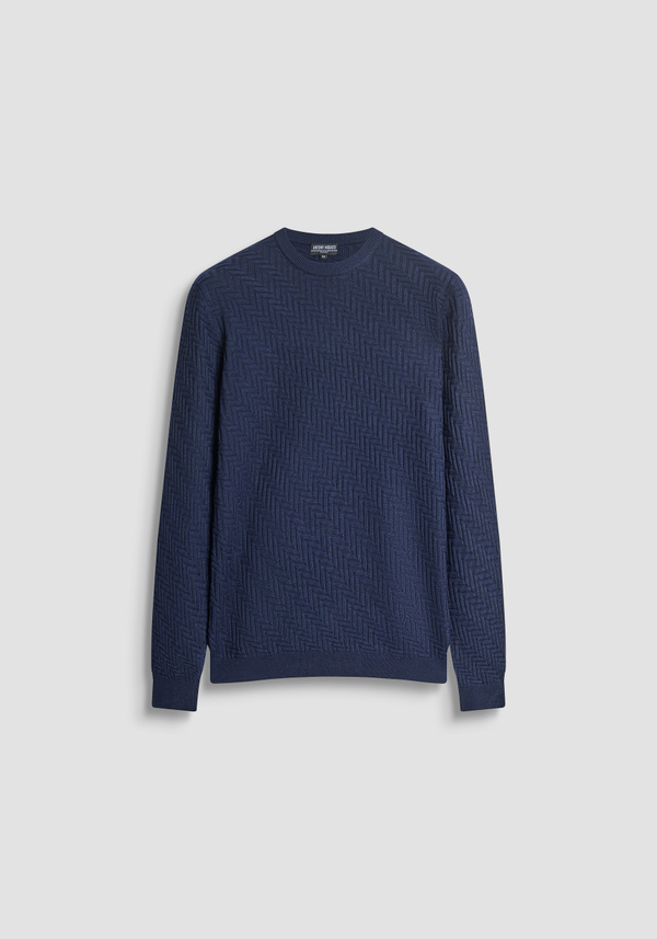 PULL REGULAR FIT EN LAINE AVEC MOTIF GÉOMÉTRIQUE - Antony Morato Online Shop