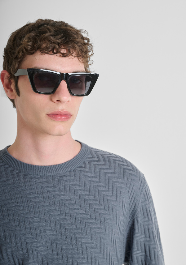 PULL REGULAR FIT EN LAINE AVEC MOTIF GÉOMÉTRIQUE - Antony Morato Online Shop