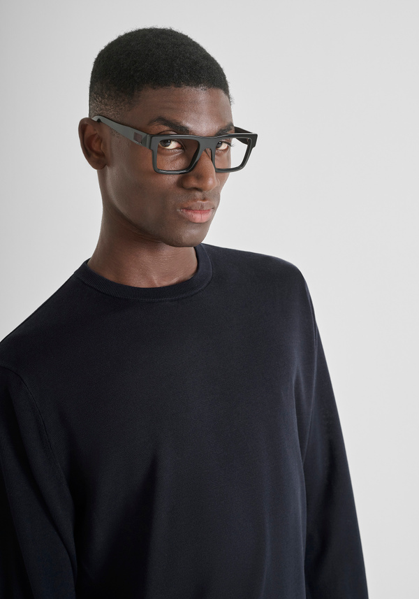 REGULAR FIT WOOL BLEND SWEATER - Antony Morato Online Shop