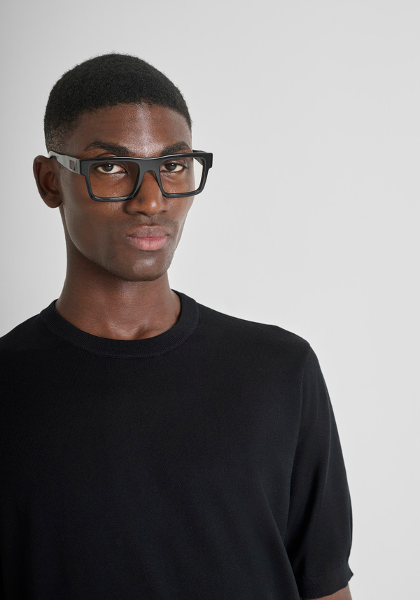 PULL À MANCHES COURTES COUPE REGULAR EN MÉLANGE DE LAINE - Antony Morato Online Shop