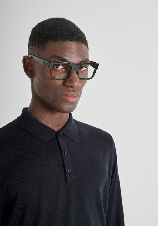 PULL COUPE REGULAR EN MÉLANGE DE LAINE EXTRÊMEMENT DOUCE - Antony Morato Online Shop