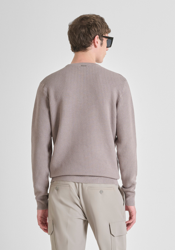 REGULAR FIT SWEATER IN VISCOSE BLEND - Antony Morato Online Shop
