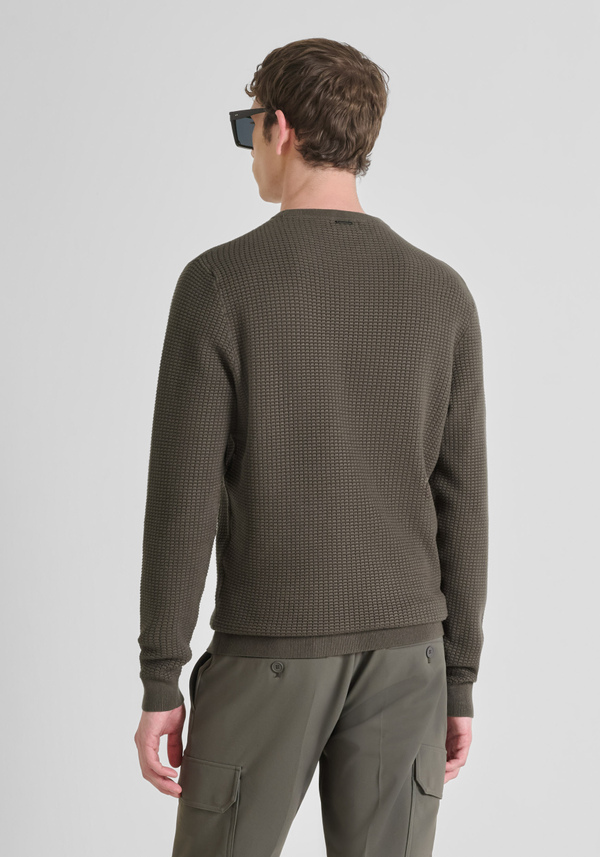 REGULAR FIT SWEATER IN VISCOSE BLEND - Antony Morato Online Shop