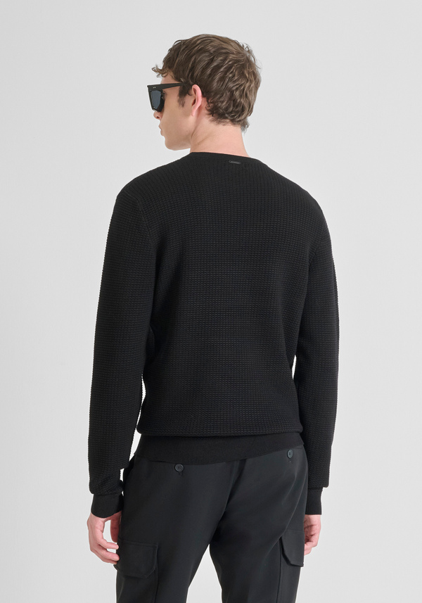 REGULAR FIT SWEATER IN VISCOSE BLEND - Antony Morato Online Shop
