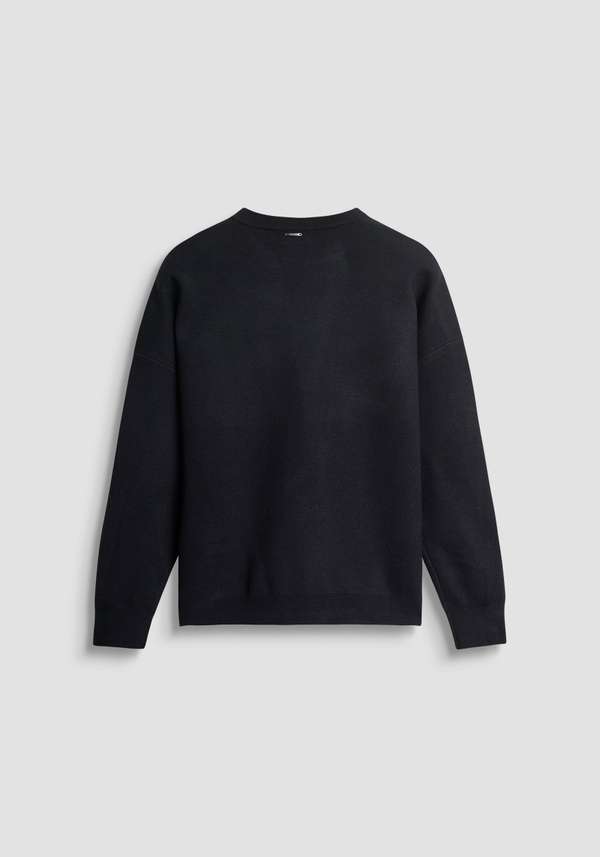 PULL COUPE RELAXED EN MÉLANGE DE VISCOSE - Antony Morato Online Shop