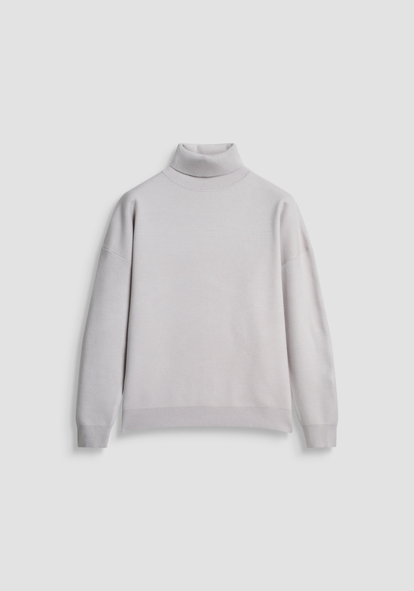 RELAXED FIT TURTLENECK SWEATER IN VISCOSE BLEND - Antony Morato Online Shop