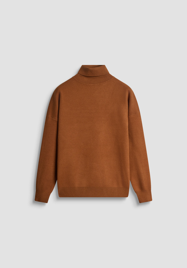 RELAXED FIT TURTLENECK SWEATER IN VISCOSE BLEND - Antony Morato Online Shop