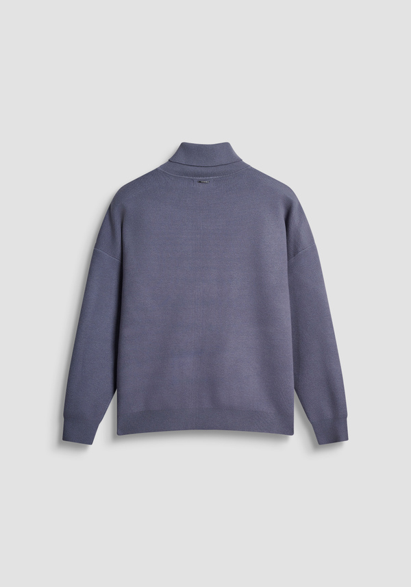RELAXED FIT TURTLENECK SWEATER IN VISCOSE BLEND - Antony Morato Online Shop