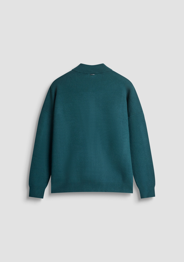 RELAXED FIT TURTLENECK SWEATER IN VISCOSE BLEND - Antony Morato Online Shop