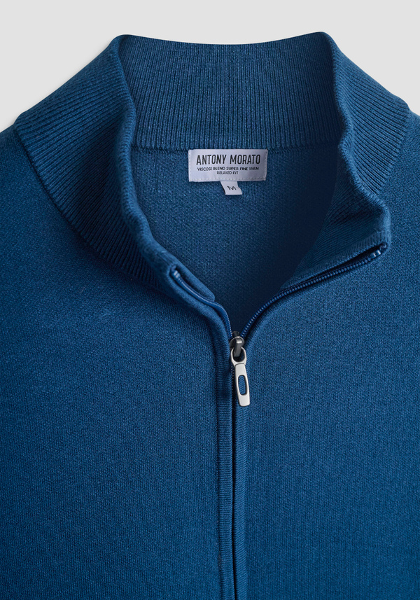 RELAXED FIT TURTLENECK SWEATER IN VISCOSE BLEND - Antony Morato Online Shop