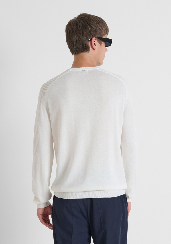 PULL COUPE REGULAR EN MÉLANGE DE LAINE MÉRINOS - Antony Morato Online Shop