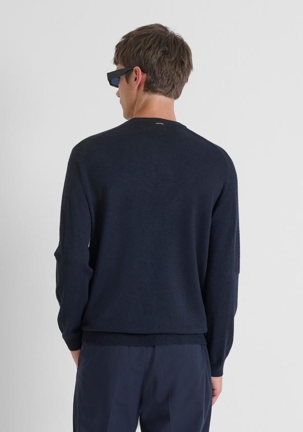 PULL COUPE REGULAR EN MÉLANGE DE LAINE MÉRINOS - Antony Morato Online Shop