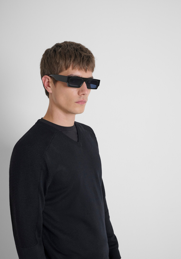 REGULAR FIT MERINO WOOL BLEND JERSEY - Antony Morato Online Shop