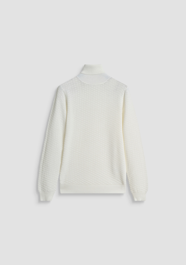 REGULAR FIT MERINO WOOL BLEND TURTLENECK JERSEY - Antony Morato Online Shop