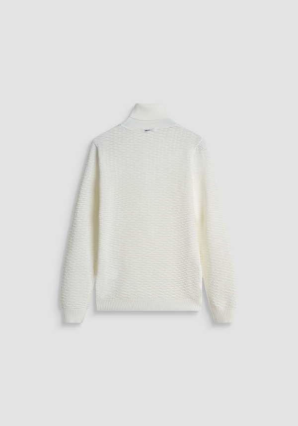 REGULAR FIT MERINO WOOL BLEND TURTLENECK JERSEY - Antony Morato Online Shop