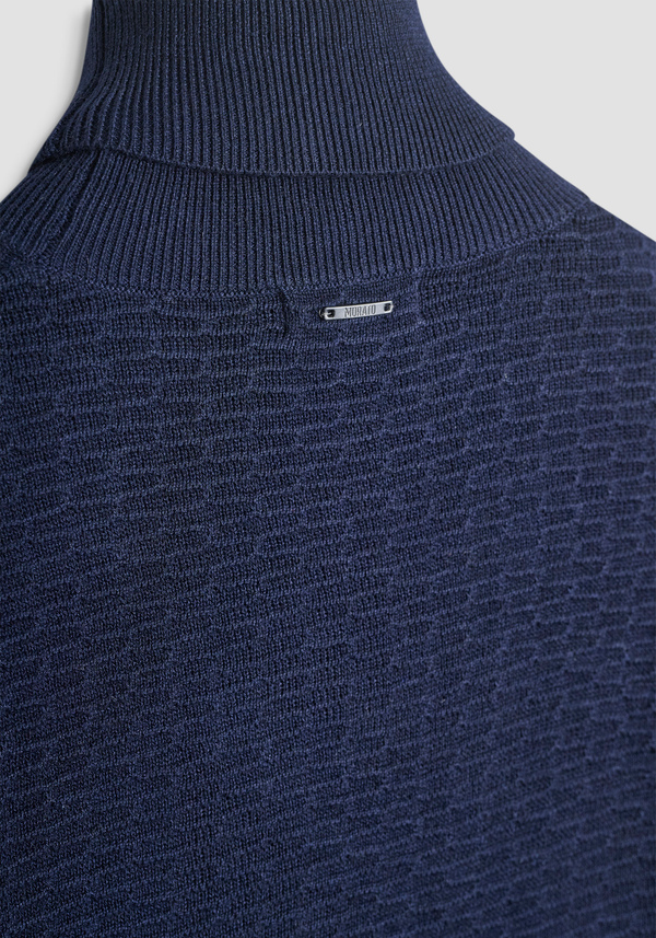 REGULAR FIT MERINO WOOL BLEND TURTLENECK JERSEY - Antony Morato Online Shop