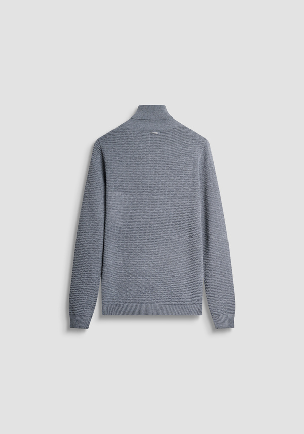 REGULAR FIT MERINO WOOL BLEND TURTLENECK JERSEY - Antony Morato Online Shop