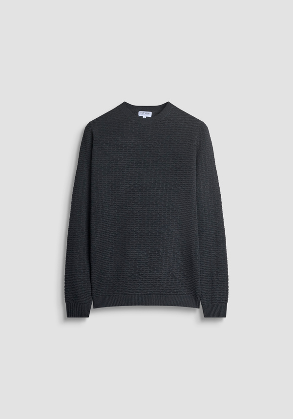 REGULAR FIT MERINO WOOL BLEND JERSEY - Antony Morato Online Shop