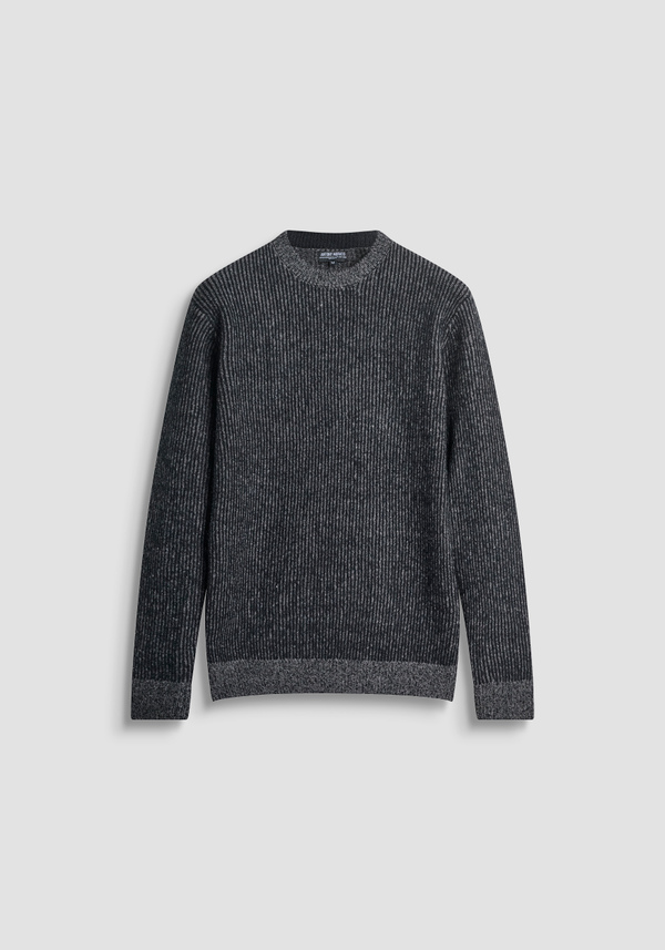 PULL COUPE REGULAR EN MÉLANGE DE LAINE ET DE MOHAIR TRAVAILLÉ - Antony Morato Online Shop