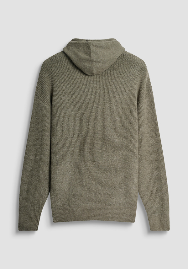 PULL À CAPUCHE COUPE REGULAR EN MÉLANGE DE LAINE ET DE MOHAIR - Antony Morato Online Shop