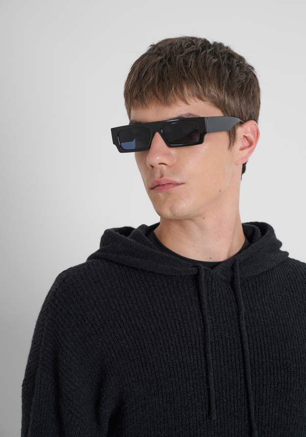 REGULAR FIT HOODED SWEATER IN MOHAIR WOOL BLEND - Antony Morato Online Shop