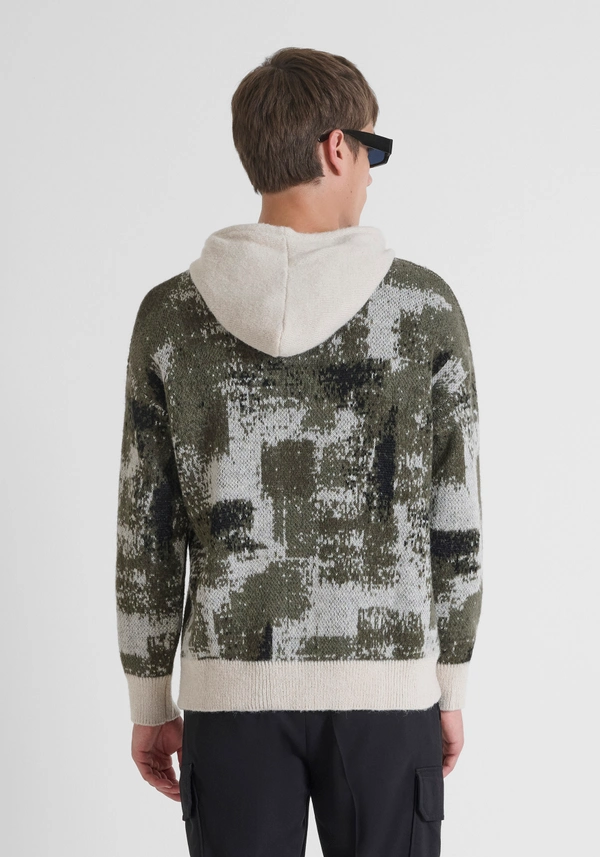 RELAXED FIT HOODIE IN WARM YARN - Antony Morato Online Shop
