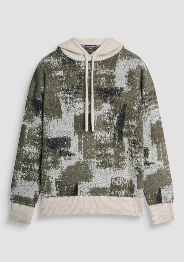 RELAXED FIT HOODIE IN WARM YARN - Antony Morato Online Shop