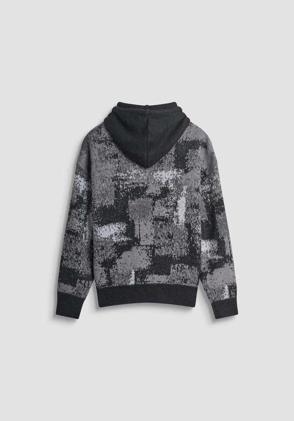 RELAXED FIT HOODIE IN WARM YARN - Antony Morato Online Shop