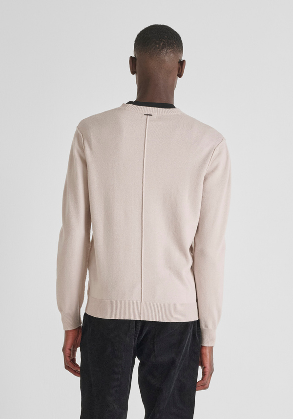 PULL COUPE REGULAR EN MÉLANGE DE VISCOSE - Antony Morato Online Shop