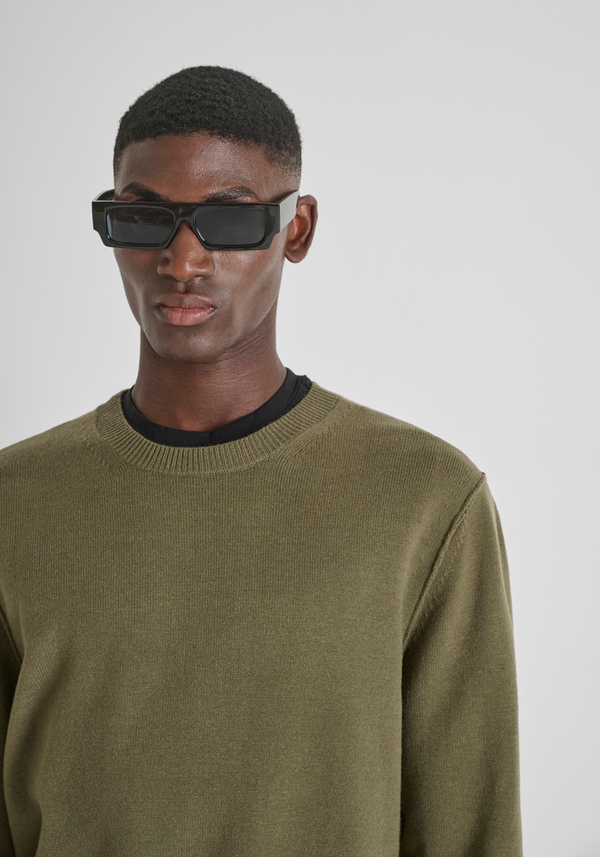 REGULAR FIT VISCOSE BLEND SWEATER - Antony Morato Online Shop