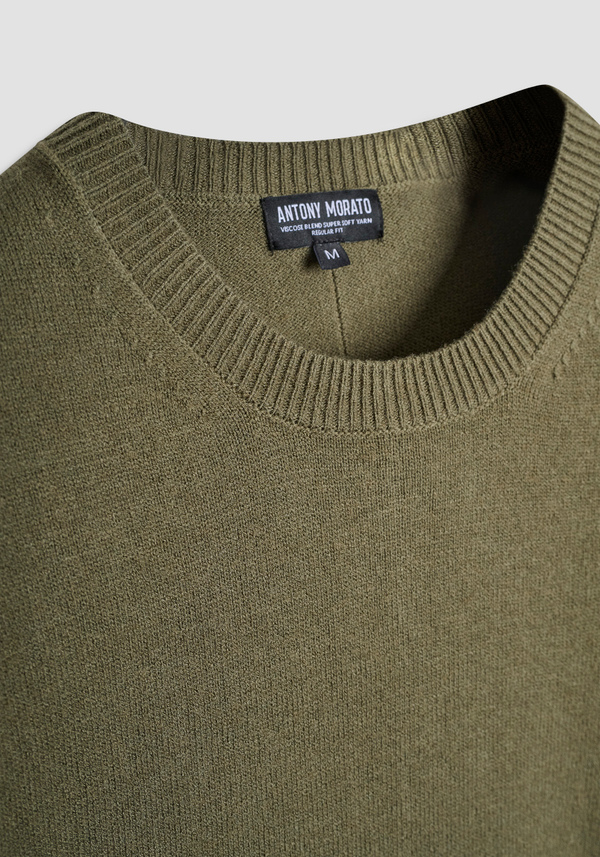 REGULAR FIT VISCOSE BLEND SWEATER - Antony Morato Online Shop