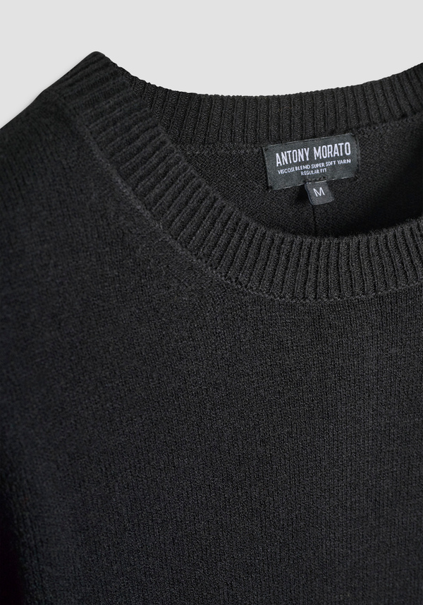 REGULAR FIT VISCOSE BLEND SWEATER - Antony Morato Online Shop