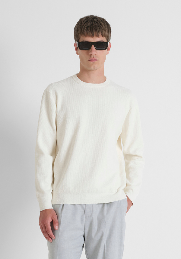 REGULAR FIT SUPER SOFT YARN JERSEY - Antony Morato Online Shop