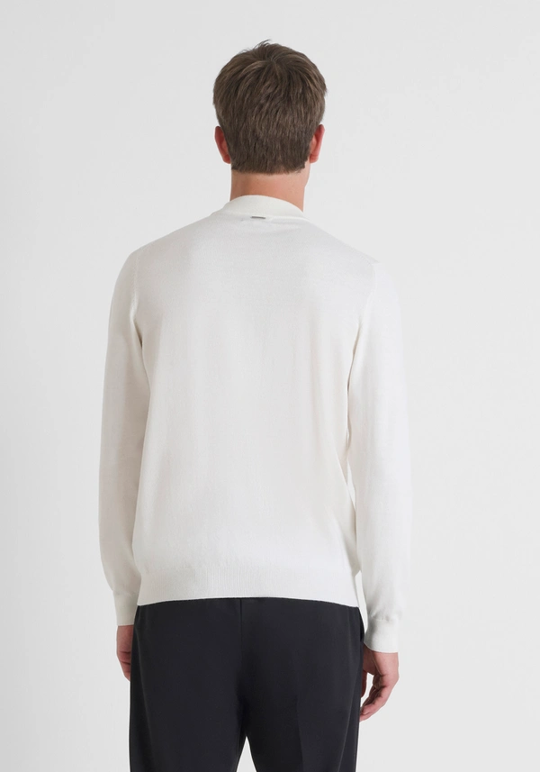 REGULAR FIT SWEATER IN WOOL AND CASHMERE BLEND - Antony Morato Online Shop