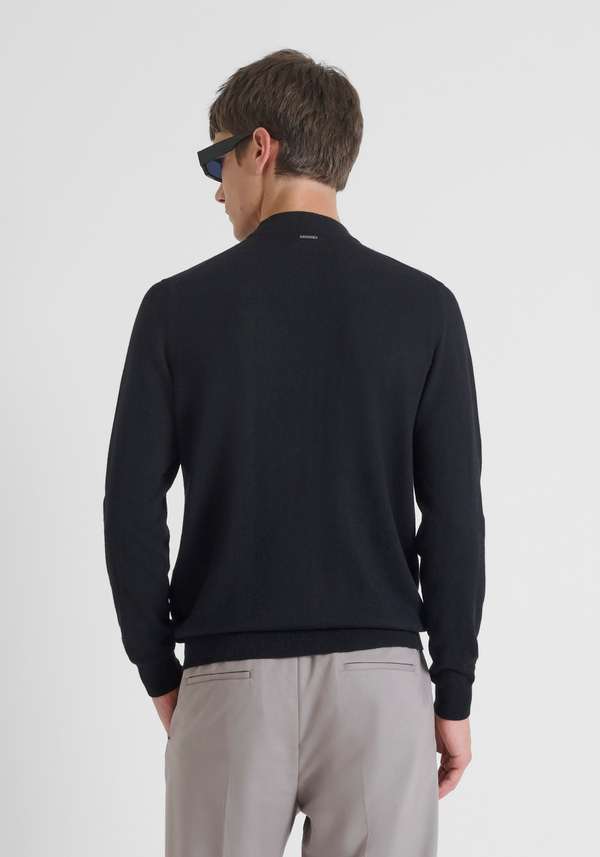 REGULAR FIT SWEATER IN WOOL AND CASHMERE BLEND - Antony Morato Online Shop