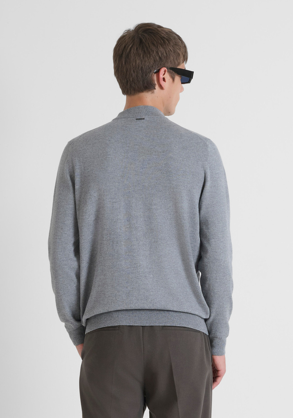 REGULAR FIT SWEATER IN WOOL AND CASHMERE BLEND - Antony Morato Online Shop