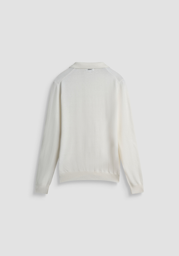 REGULAR FIT WOOL AND CASHMERE BLEND SWEATER WITH COLLAR - Antony Morato Online Shop