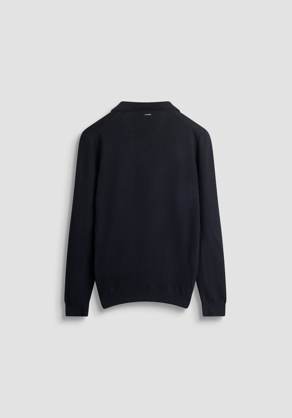 REGULAR FIT WOOL AND CASHMERE BLEND SWEATER WITH COLLAR - Antony Morato Online Shop
