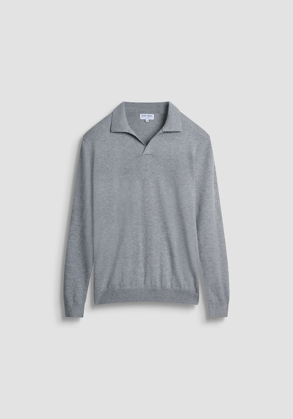 REGULAR FIT WOOL AND CASHMERE BLEND SWEATER WITH COLLAR - Antony Morato Online Shop